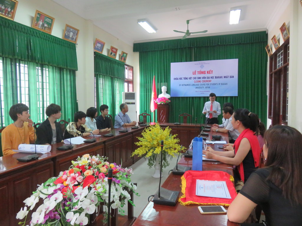 closing-ceremony-of-vietnamese-language-course-for-students-of-ibaraki-university-japan
