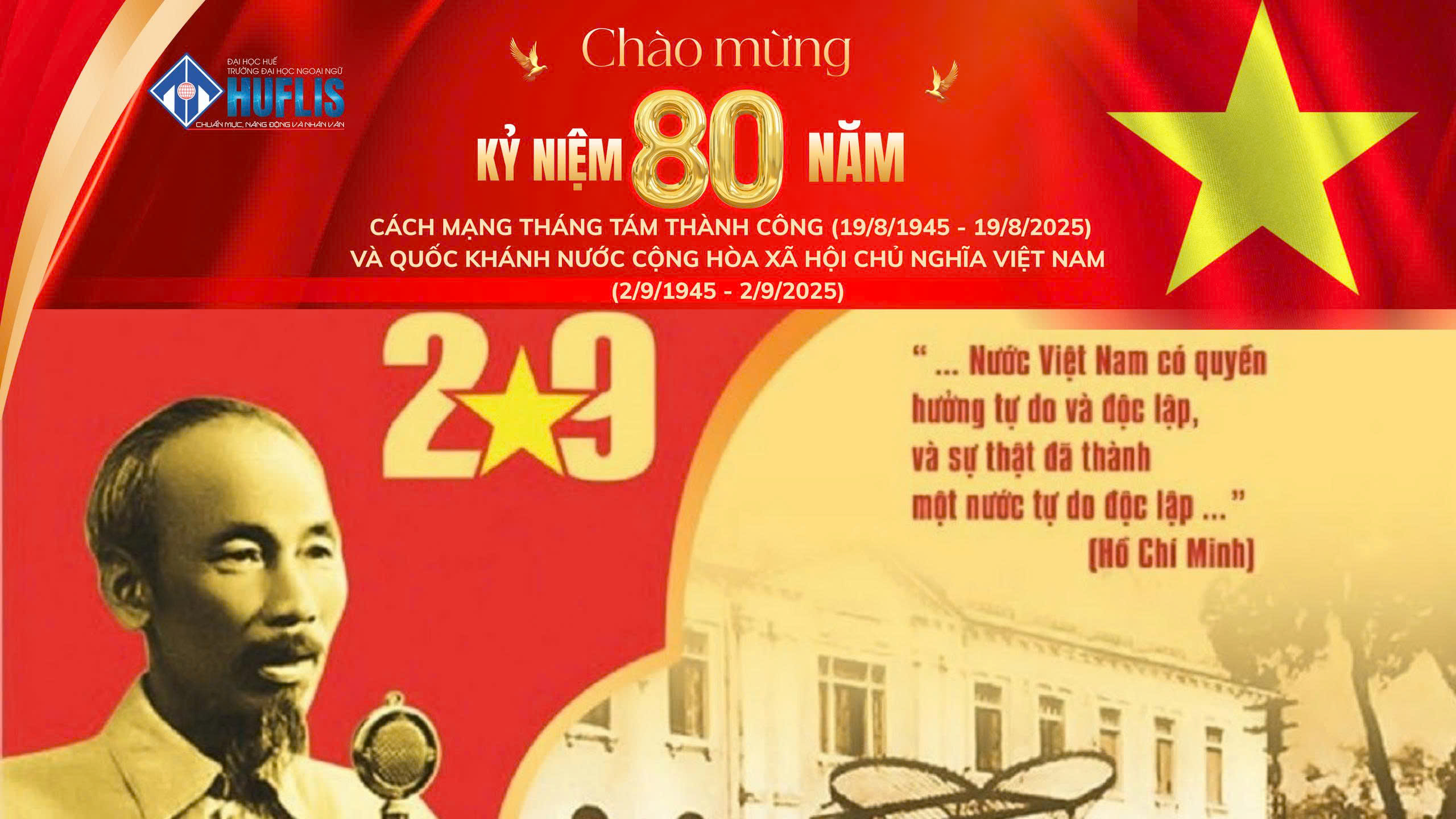 Kỷ niêm 80 năm CMT8 thành công và Quốc khánh 2-9